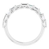 14K White 3/4 CTW Natural Diamond Anniversary Band